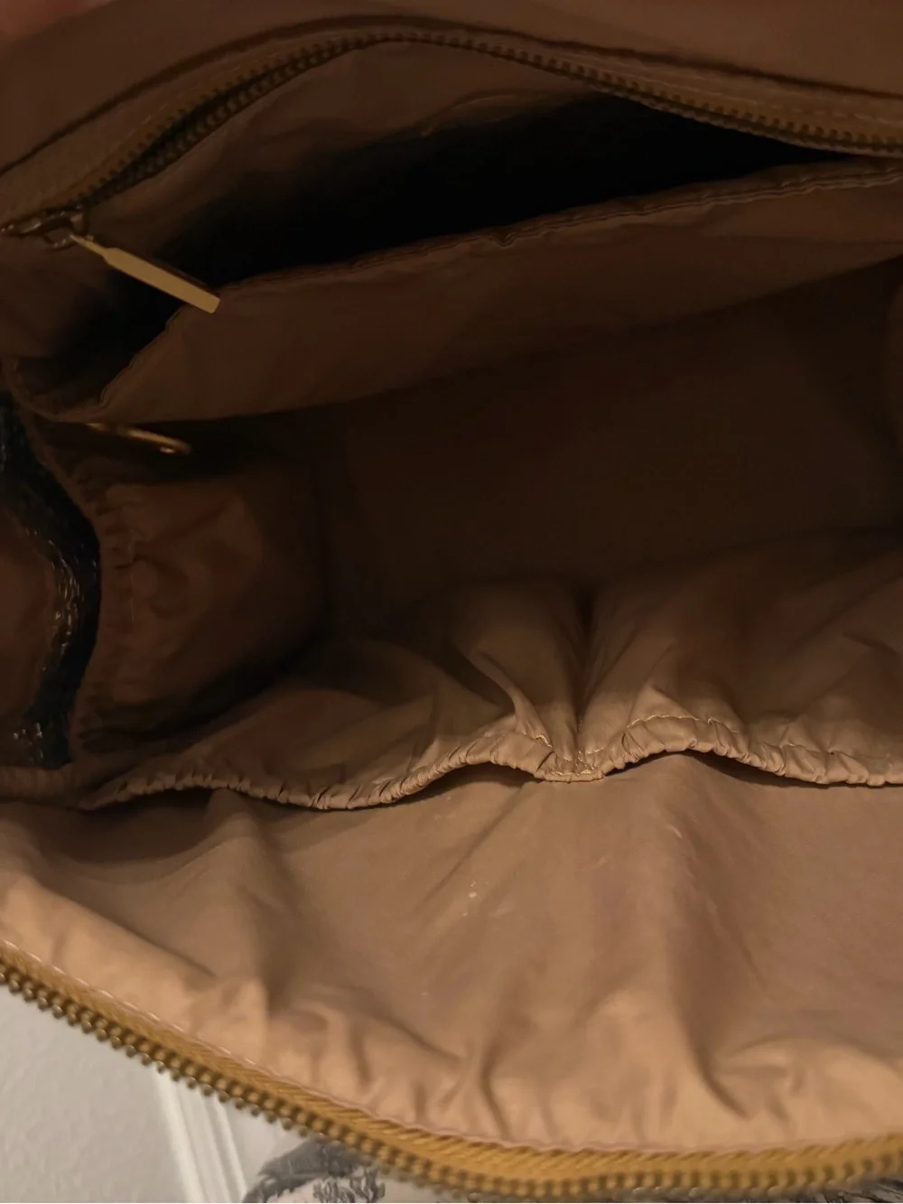 Freshly Picked Tan Leather Diaper Bag